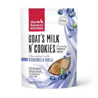 The Honest Kitchen Goat's Milk N' Cookies Slow Baked With Blueberries & Vanilla Dog Treats, 8-oz bag