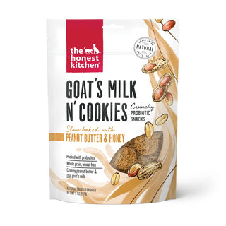 The Honest Kitchen Goat's Milk N' Cookies Slow Baked With Peanut Butter & Honey Dog Treats, 8-oz bag