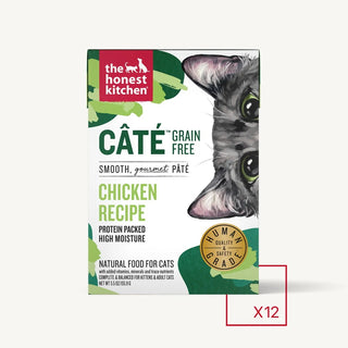 The Honest Kitchen Grain-Free Chicken Pate Wet Cat Food, 5.5-oz, case of 12