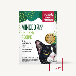 The Honest Kitchen Grain-Free Minced Chicken in Bone Broth Wet Cat Food, 5.5-oz, case of 12