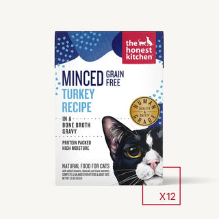 The Honest Kitchen Grain-Free Minced Turkey in Bone Broth Wet Cat Food, 5.5-oz, case of 12