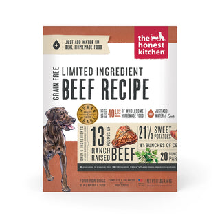 The Honest Kitchen Limited Ingredient Diet Beef Recipe Grain-Free Dehydrated Dog Food, 10-lb Box