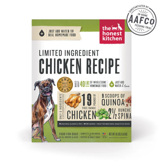 The Honest Kitchen Limited Ingredient Diet Chicken Recipe Dehydrated Dog Food, 10-lb Box