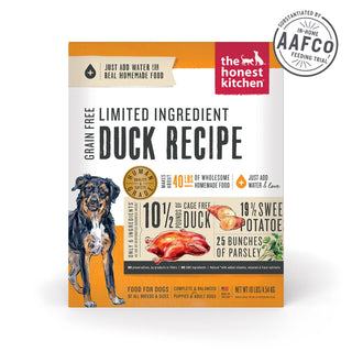 The Honest Kitchen Limited Ingredient Diet Duck Recipe Grain-Free Dehydrated Dog Food, 10-lb Box