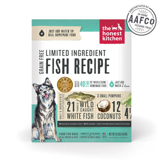 The Honest Kitchen Limited Ingredient Diet Fish Recipe Grain-Free Dehydrated Dog Food, 10-lb Box