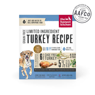 The Honest Kitchen Limited Ingredient Diet Turkey Recipe Grain-Free Dehydrated Dog Food, 4-lb Box