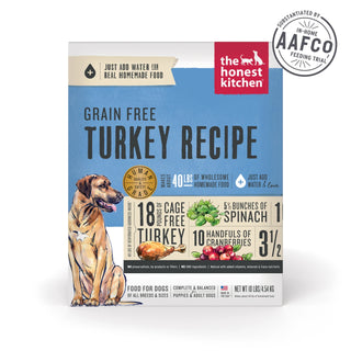 The Honest Kitchen Turkey Recipe Grain-Free Dehydrated Dog Food, 10-lb Box