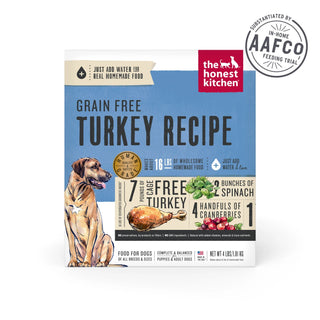 The Honest Kitchen Turkey Recipe Grain-Free Dehydrated Dog Food, 4-lb Box