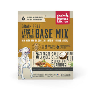 The Honest Kitchen Veggie, Nut & Seed Grain-Free Dehydrated Dog Food Base Mix, 7-lb Box