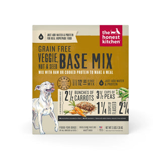 The Honest Kitchen Veggie, Nut & Seed Grain-Free Dehydrated Dog Food Base Mix, 3-lb Box