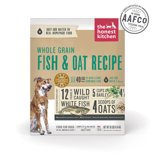 The Honest Kitchen Whole Grain Fish & Oat Recipe Dehydrated Dog Food, 10-lb Box