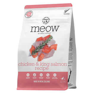 The New Zealand Natural Pet Food Co. Meow Chicken & King Salmon Recipe Air-Dried Cat Food, 26.5-oz bag