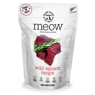 The New Zealand Natural Pet Food Co. Meow Wild Venison Freeze-Dried Cat Treats, 1.76-oz bag