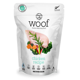 The New Zealand Natural Pet Food Co. Woof Chicken Recipe Freeze-Dried Dog Food, 9.9-oz bag