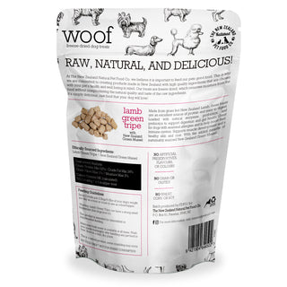 The New Zealand Natural Pet Food Co. Woof Lamb Green Tripe Freeze-Dried Dog Treats, 1.4-oz bag