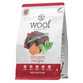 The New Zealand Natural Pet Food Co. Woof Venison Recipe Air-Dried Dog Food, 26.5-oz bag