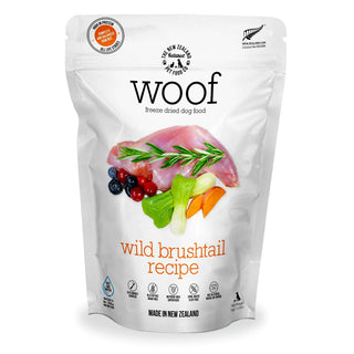 The New Zealand Natural Pet Food Co. Woof Wild Brushtail Recipe Freeze-Dried Dog Food, 2.2-lb bag