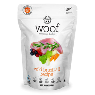 The New Zealand Natural Pet Food Co. Woof Wild Brushtail Recipe Freeze-Dried Dog Food, 9.9-oz bag