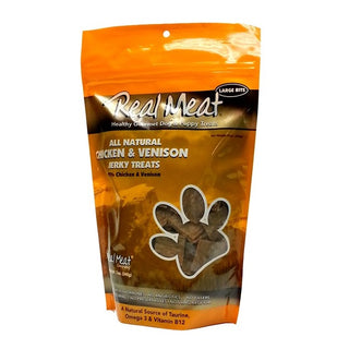 The Real Meat Company 95% Chicken & Venison Jerky Dog Treats, 12-oz Bag