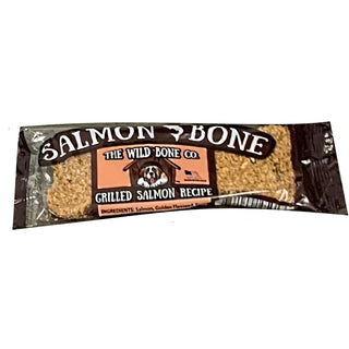 The Wild Bone Co. Grilled Salmon Bone Dog Treats, 24-Count Case