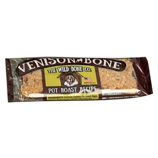 The Wild Bone Co. Venison Pot Roast Bone Dog Treats, 24-Count Case