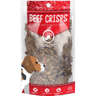 Tickled Pet Beef Crisps Premium American Dog Treats, 8-oz Bag