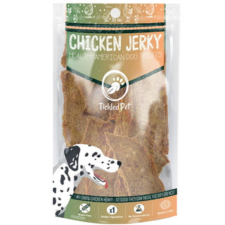 Tickled Pet Roasted Chicken Jerky USA Dog Treats, 16-oz Bag