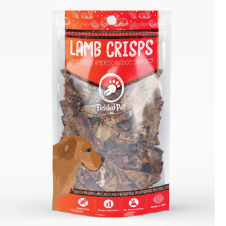 Tickled Pet Lamb Lung Crisps Premium Dog Treats, 16-oz Bag