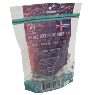 Tickled Pet Whole Icelandic Capelin Fish Dog Treats, 3-oz Bag