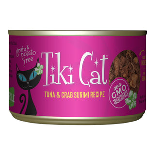 Tiki Cat Lanai Grill Tuna in Crab Surimi Grain-Free Canned Cat Food, 6-oz, Case of 8