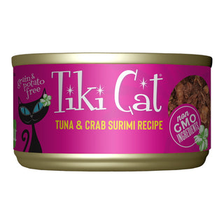 Tiki Cat Lanai Grill Tuna in Crab Surimi Grain-Free Canned Cat Food, 2.8-oz, Case of 12