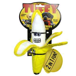 Tuffy Funny Food Banana Dog Toy