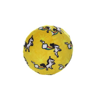 Tuffy Mighty Ball Squeaky Dog Toy, Medium, Yellow