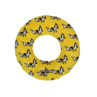 Tuffy Mighty No Stuff Ring Dog Toy, Yellow