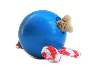 USA-K9 Blue Cherry Bomb Durable USA Dog Toy & Treat Dispenser, Large