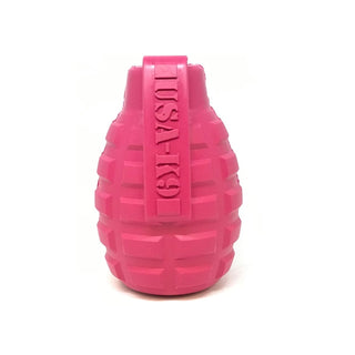 USA-K9 Grenade Pink Durable USA Dog Toy & Treat Dispenser, Large