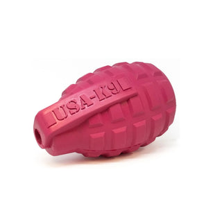 USA-K9 Grenade Pink Durable USA Dog Toy & Treat Dispenser, Medium