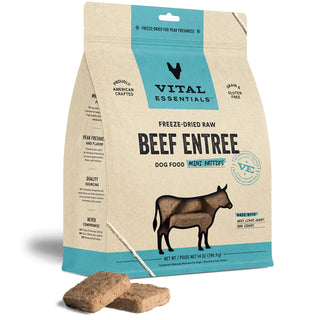 Vital Essentials Freeze-Dried Raw Beef Nibs Dog Food, 14-oz Bag