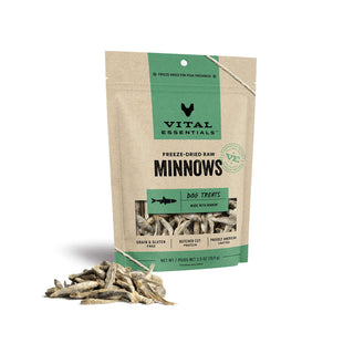 Vital Essentials Freeze-Dried Raw Minnows Dog Treats, 2.5-oz Bag