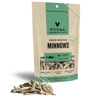 Vital Essentials Freeze-Dried Raw Minnows Dog Treats, 1-oz Bag