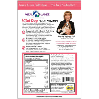 Vital Planet Vital Dog Multi-Vitamin Soft Chews for Dogs, 30-Count Bag