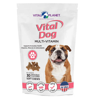 Vital Planet Vital Dog Multi-Vitamin Soft Chews for Dogs, 30-Count Bag