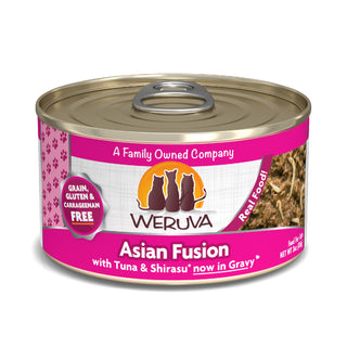 Weruva Asian Fusion with Tuna & Shirasu Grain-Free Canned Cat Food, 3-oz can, case of 24