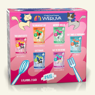 Weruva Cats in the Kitchen The Brat Pack Variety Pack Cat Food Pouches, 3-oz pouch, case of 12