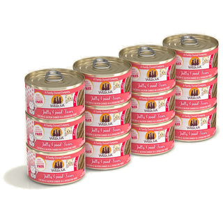 Weruva Classic Cat Jolly Good Fares Chicken & Salmon Pate Canned Cat Food, 3-oz can, Case of 12