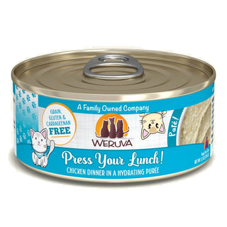 Weruva Classic Cat Press Your Lunch! Chicken Pate Canned Cat Food, 5.5-oz can, Case of 8