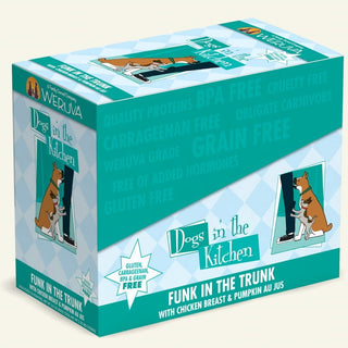 Weruva Dogs in the Kitchen Funk in the Trunk with Chicken Breast & Pumpkin Au Jus Dog Food Pouches, 2.8-oz, case of 12