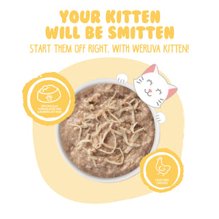 Weruva Kitten Shredded Chicken Formula Au Jus Wet Cat Food, 3-oz can, case of 12