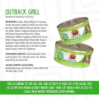 Weruva Outback Grill with Trevally & Barramundi Grain-Free Canned Cat Food, 3-oz can, case of 24