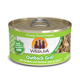 Weruva Outback Grill with Trevally & Barramundi Grain-Free Canned Cat Food, 3-oz can, case of 24